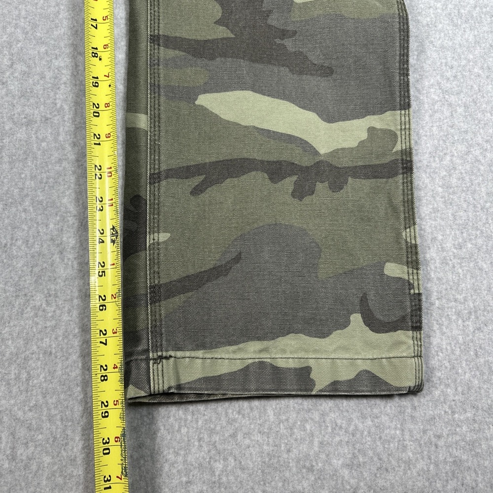 Craftsman Men's Camo Canvas Carpenter Work Pants Size 36x30 Loose Baggy Skater - Picture 8 of 14